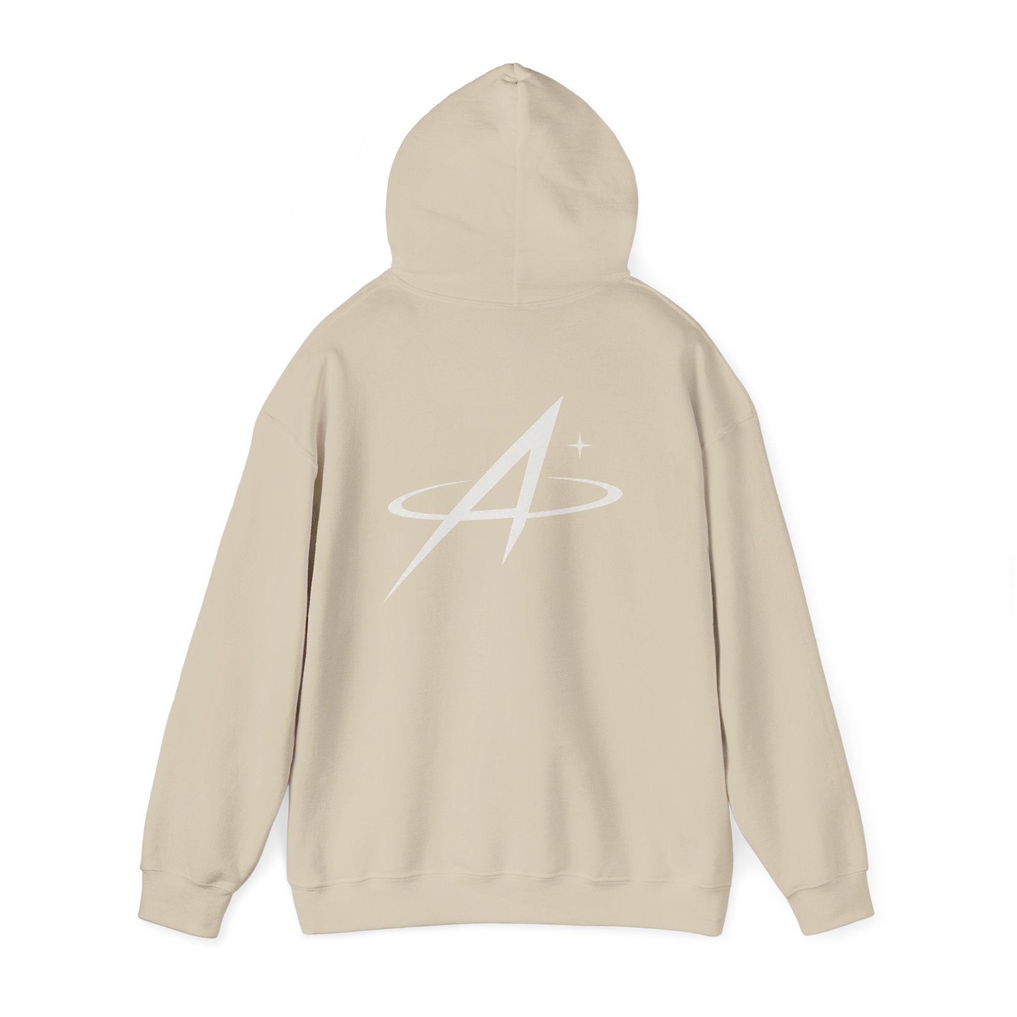 Minimal Orbit Hoodie — Subtle A Graphic Back Logo Pullover
