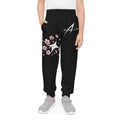 Cherry Blossom Youth Joggers — Pink Floral All-Over Print Sweatpants