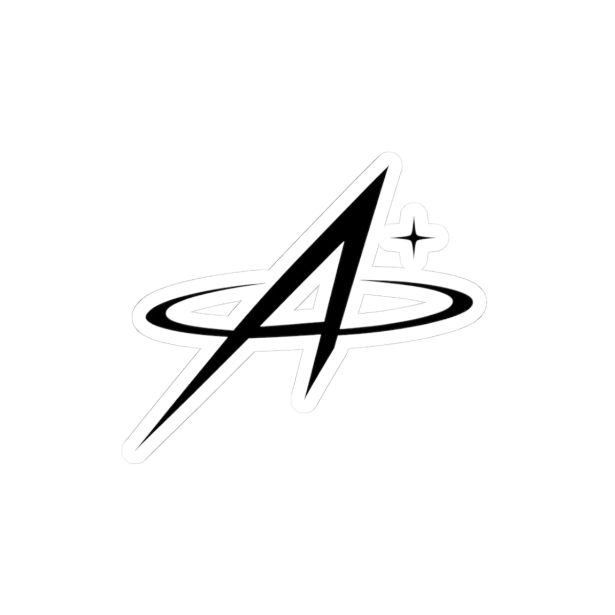 Astral 'A' Logo Kiss-Cut Sticker — Minimal Space Emblem for Laptops & Gear