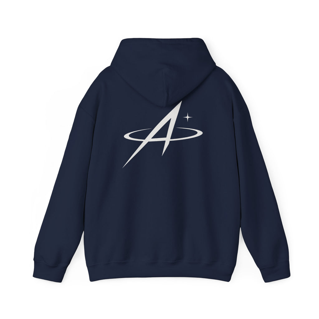 Minimal Orbit Hoodie — Subtle A Graphic Back Logo Pullover