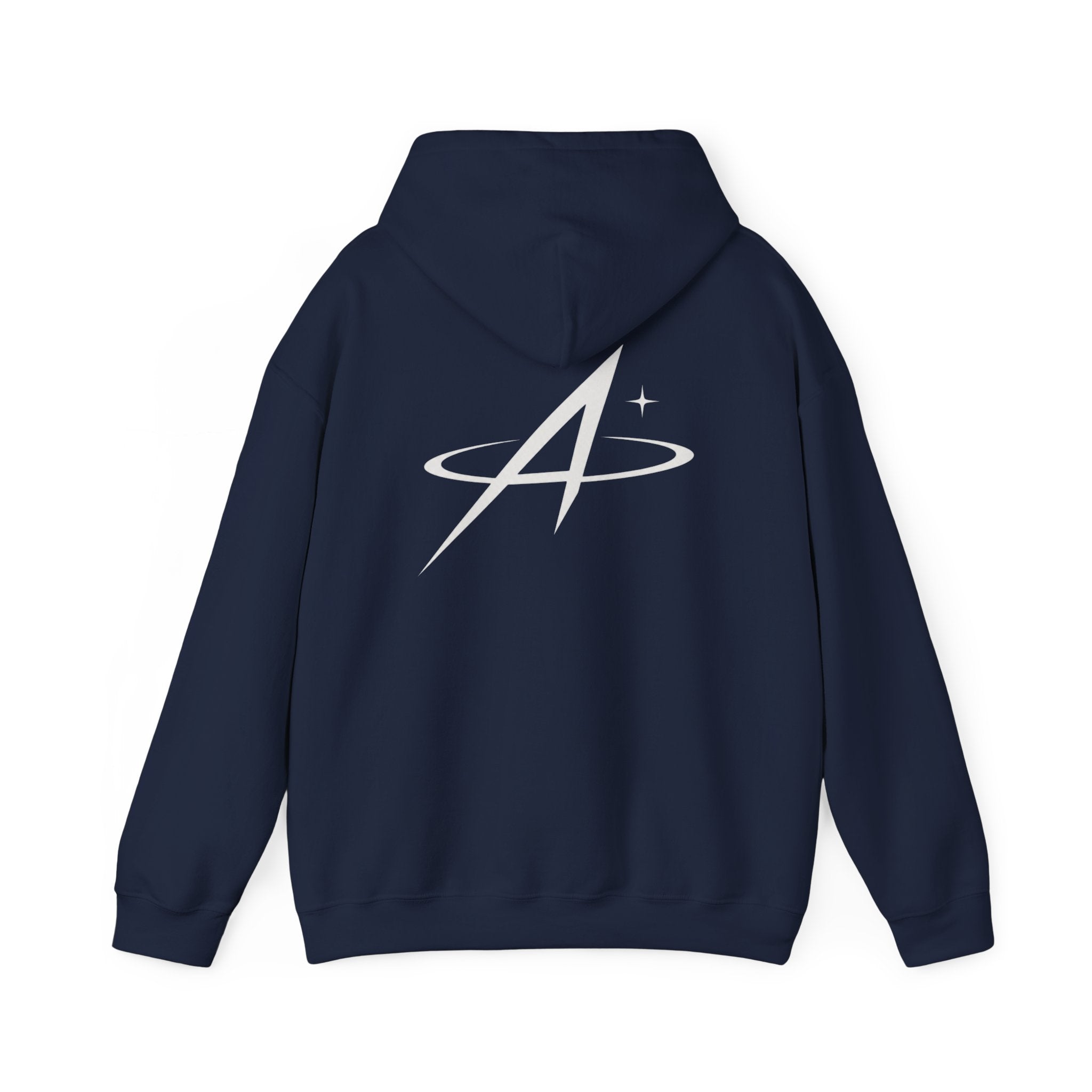 Minimal Orbit Hoodie — Subtle A Graphic Back Logo Pullover