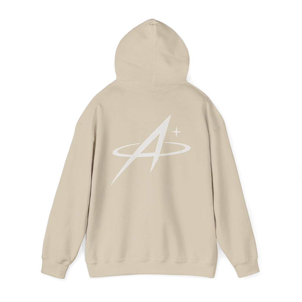 Minimal Orbit Hoodie — Subtle A Graphic Back Logo Pullover