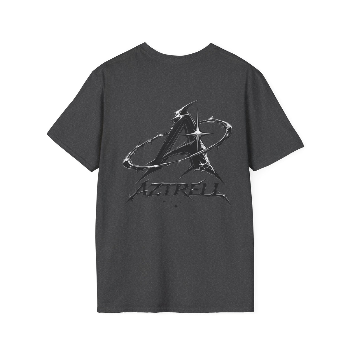 Minimalist 'Aztrell' Logo T-Shirt — Small Chest Emblem Casual Tee