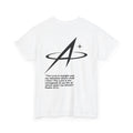 T-Shirt — Minimal Star A Logo Tee with Psalm 27:1 Inspirational Back Print