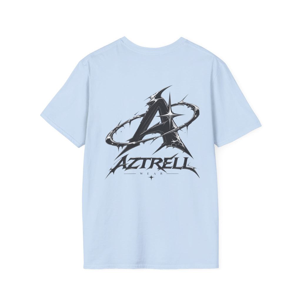 Minimalist 'Aztrell' Logo T-Shirt — Small Chest Emblem Casual Tee