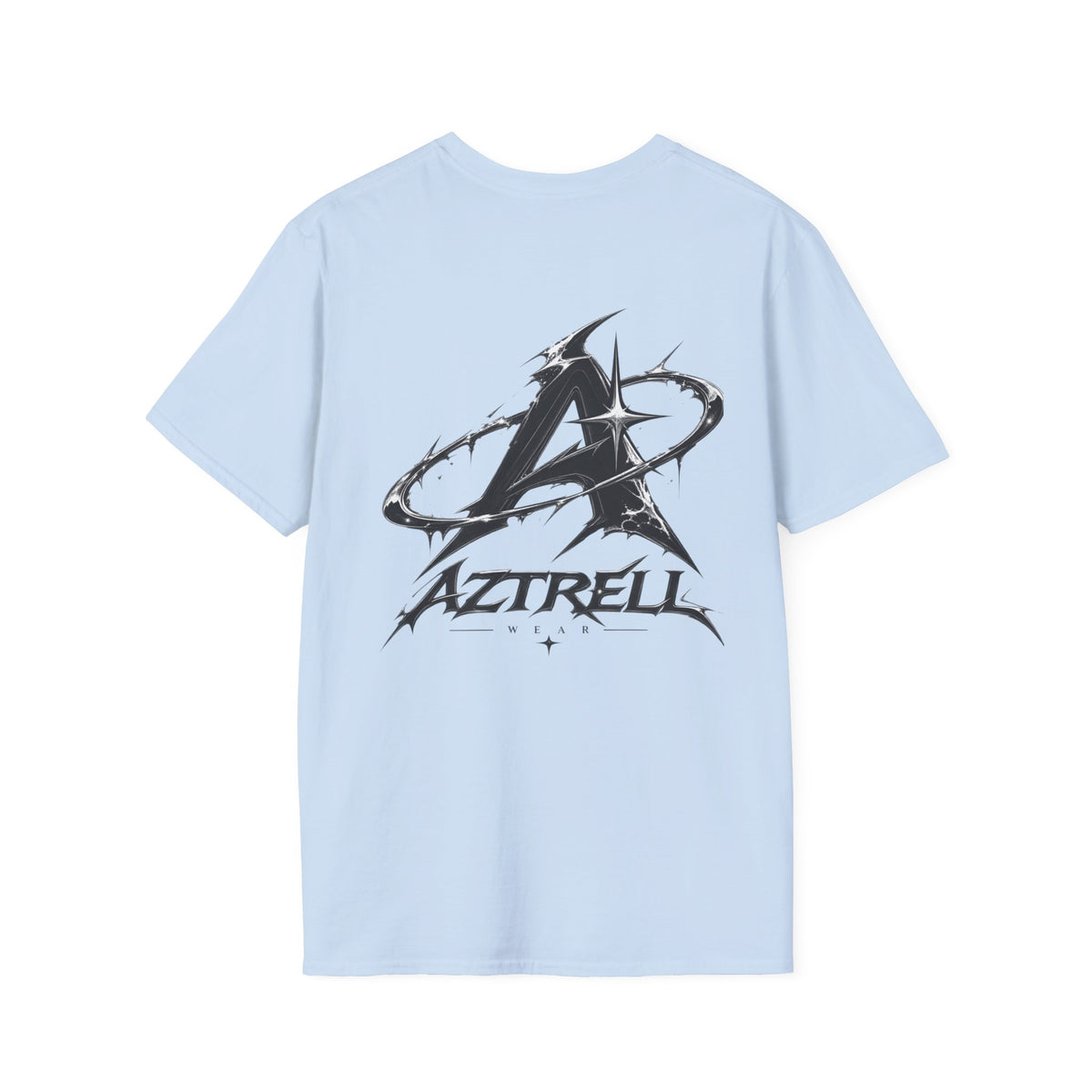 Minimalist 'Aztrell' Logo T-Shirt — Small Chest Emblem Casual Tee