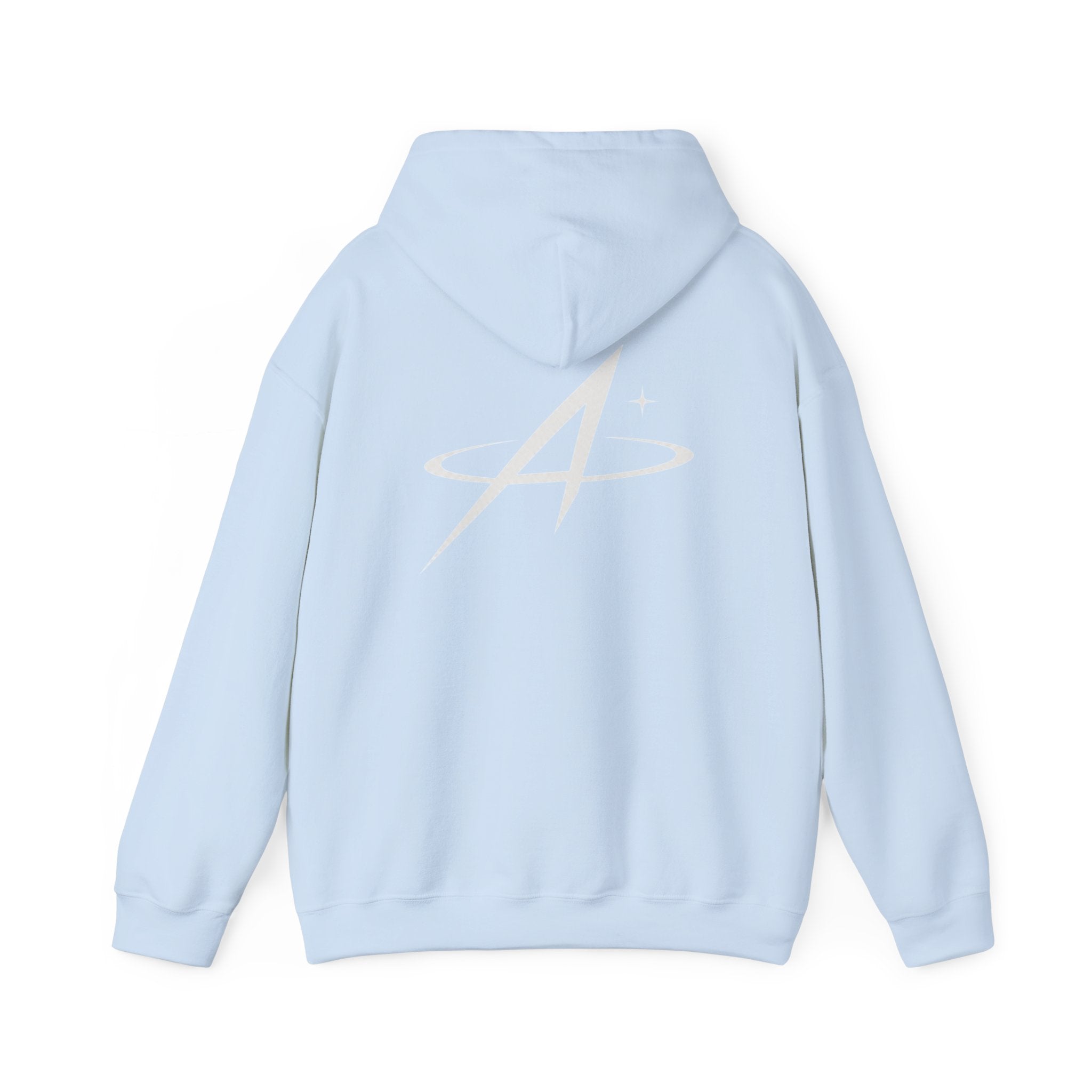 Minimal Orbit Hoodie — Subtle A Graphic Back Logo Pullover