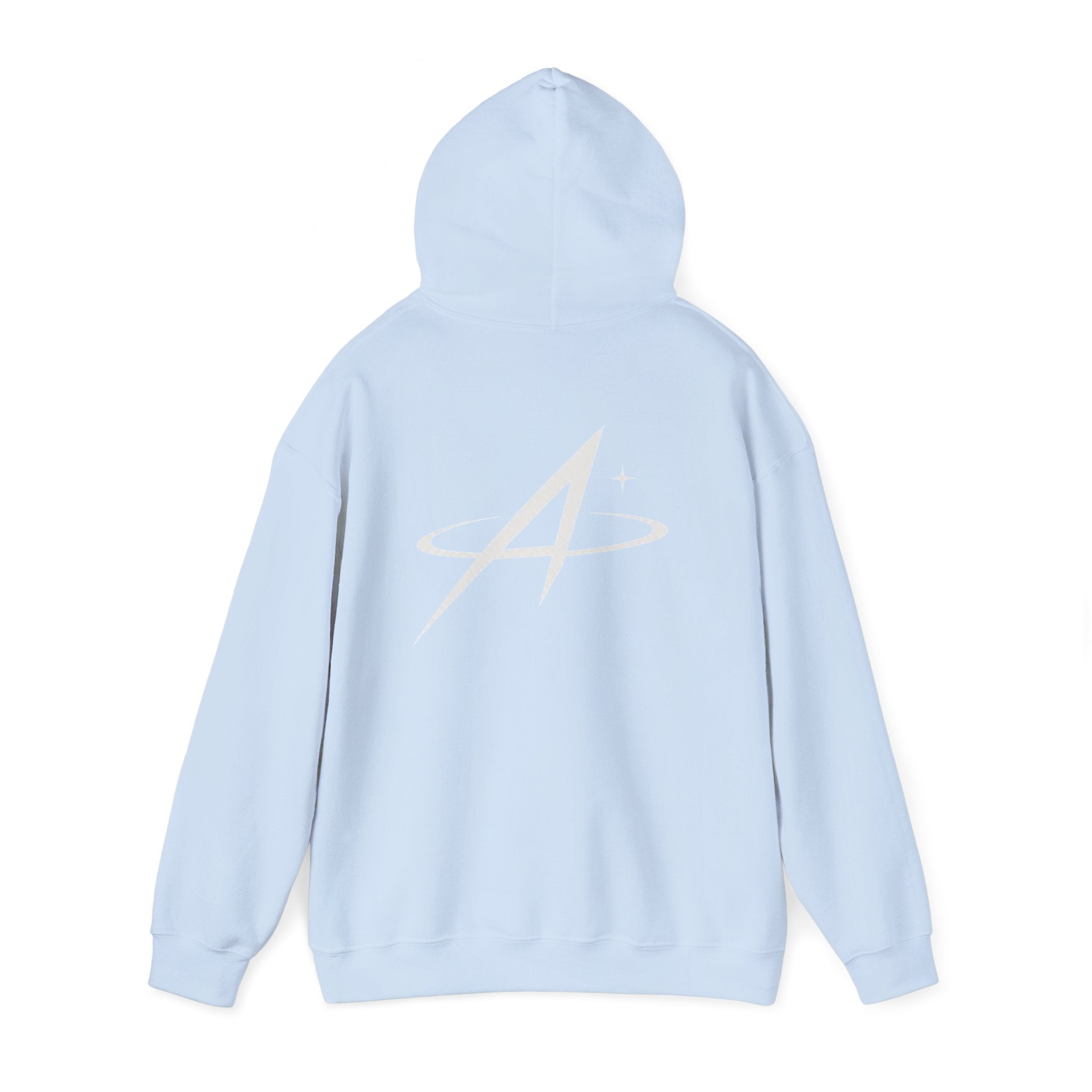 Minimal Orbit Hoodie — Subtle A Graphic Back Logo Pullover
