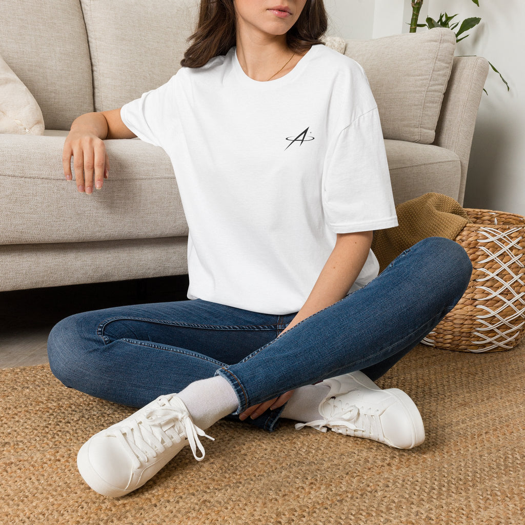 Minimal Script 'A' Monogram T-Shirt