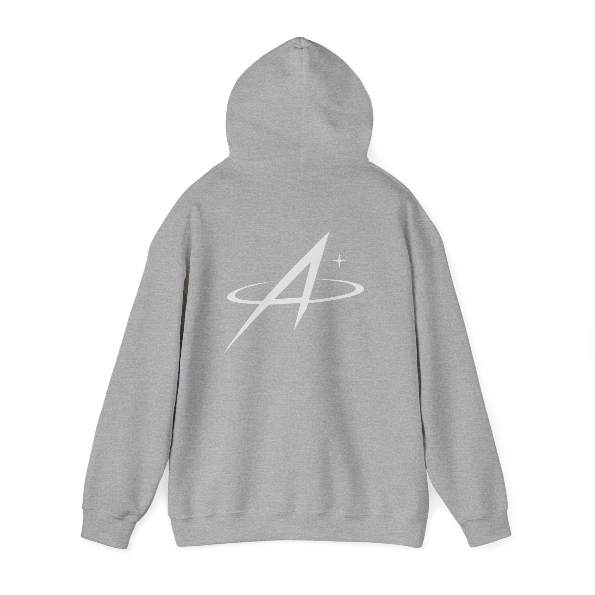 Minimal Orbit Hoodie — Subtle A Graphic Back Logo Pullover