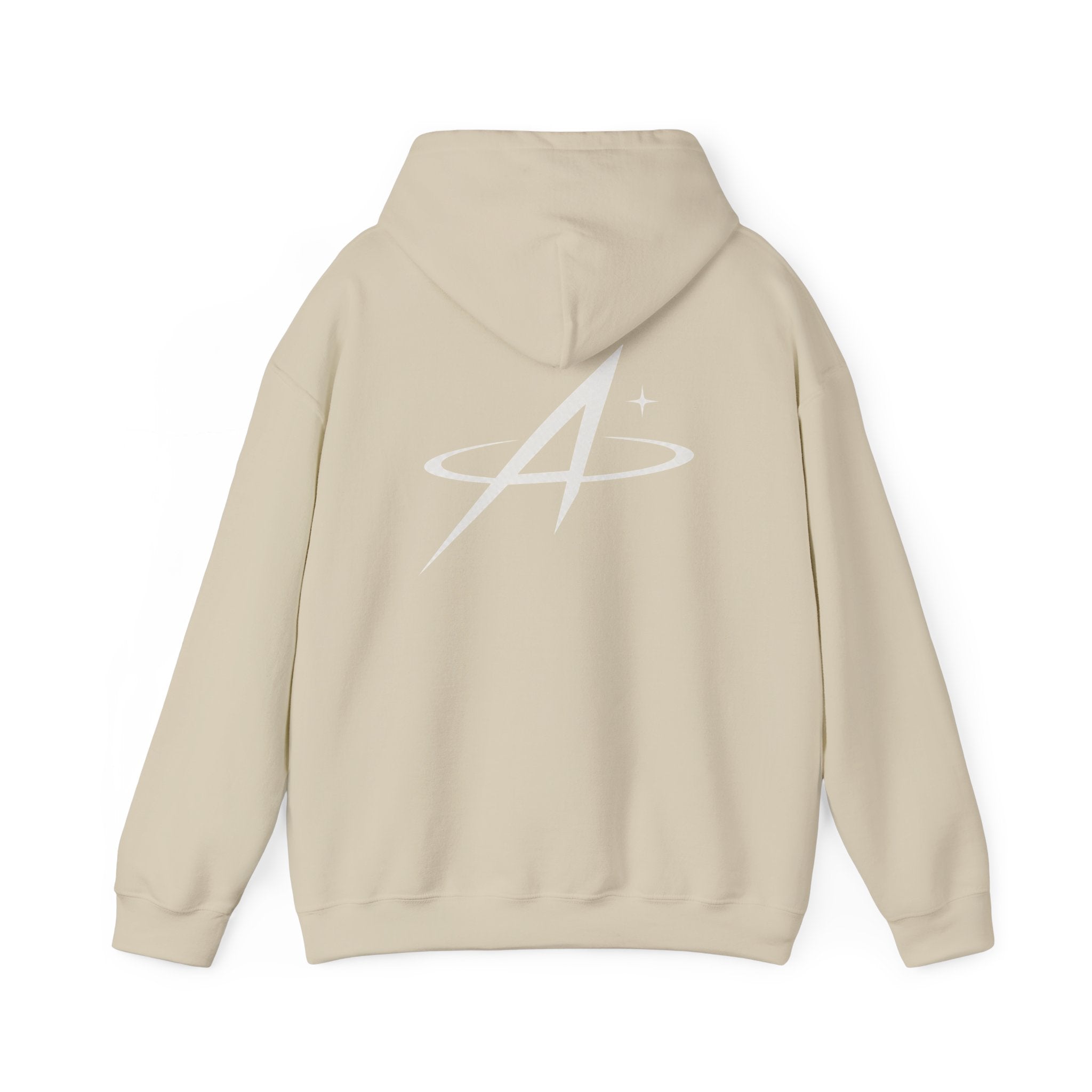 Minimal Orbit Hoodie — Subtle A Graphic Back Logo Pullover