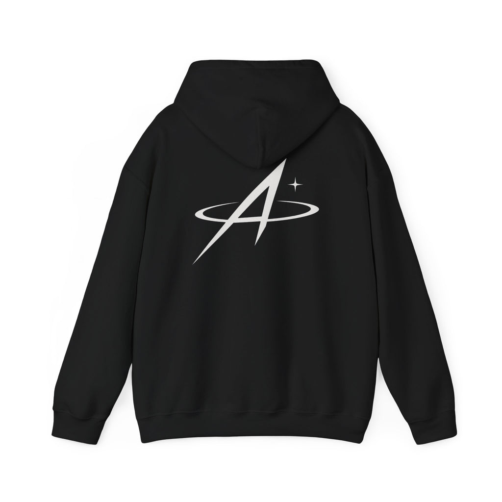 Minimal Orbit Hoodie — Subtle A Graphic Back Logo Pullover