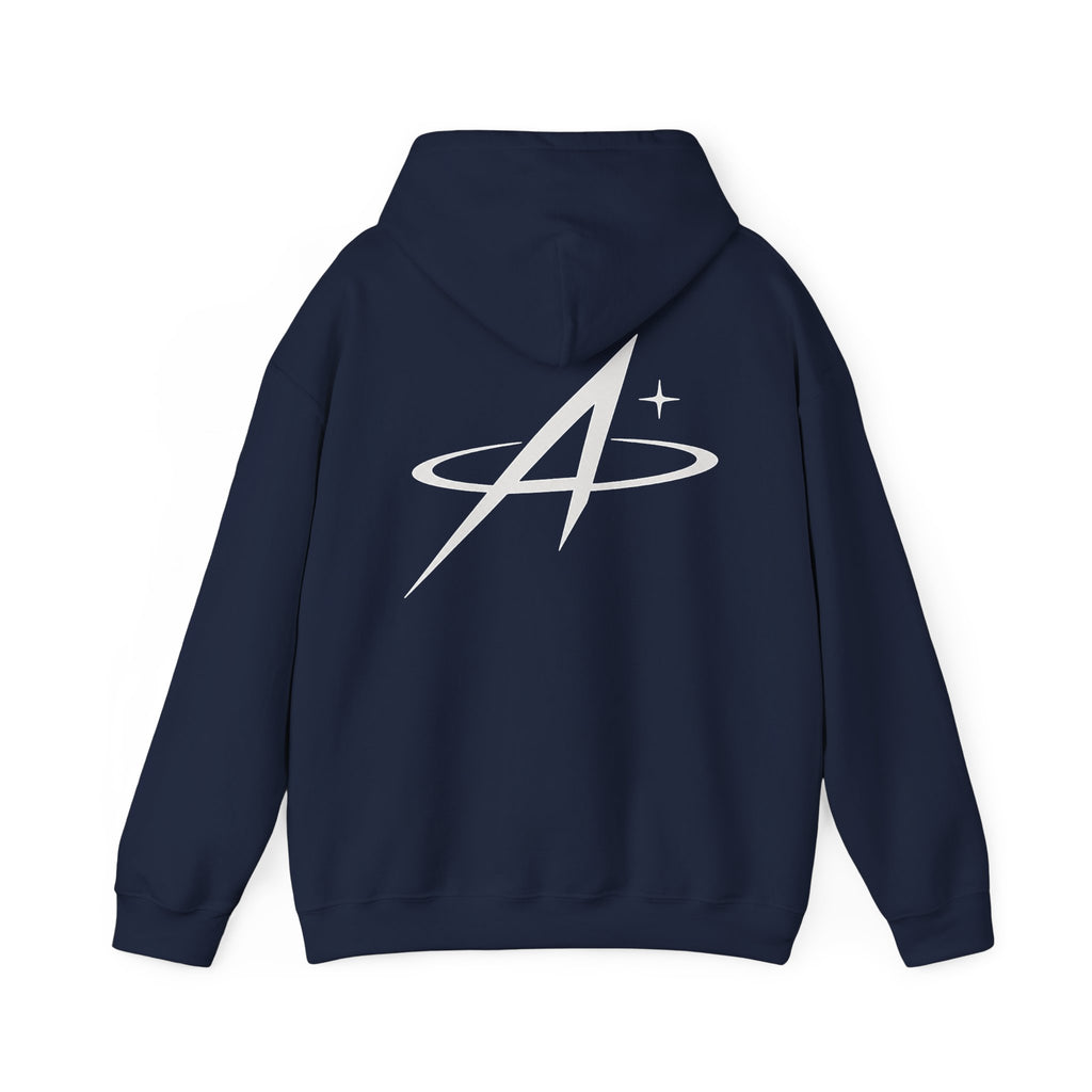 Minimal Orbit Hoodie — Subtle A Graphic Back Logo Pullover