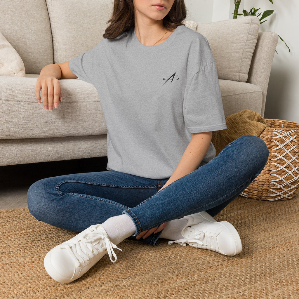 Minimal Script 'A' Monogram T-Shirt