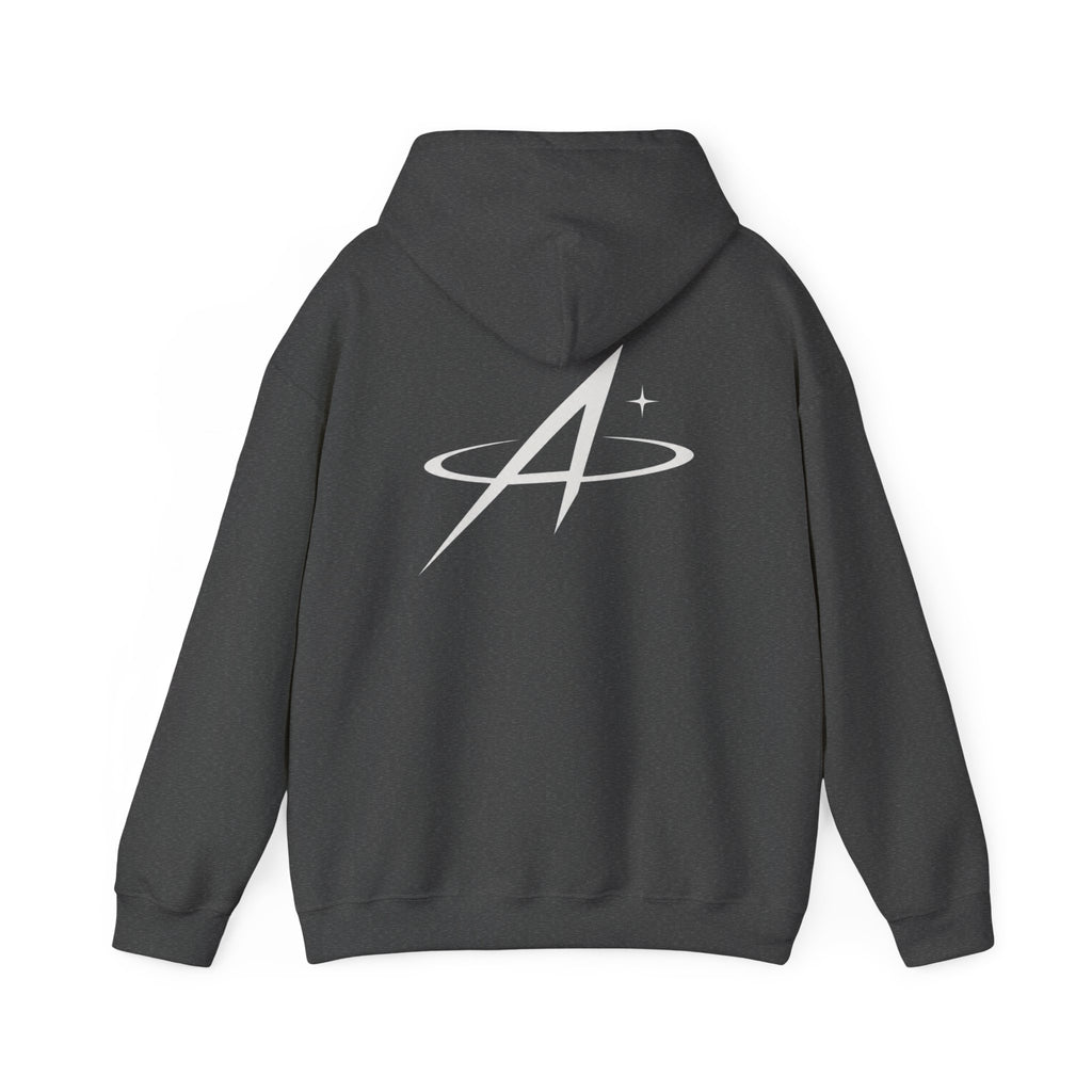 Minimal Orbit Hoodie — Subtle A Graphic Back Logo Pullover