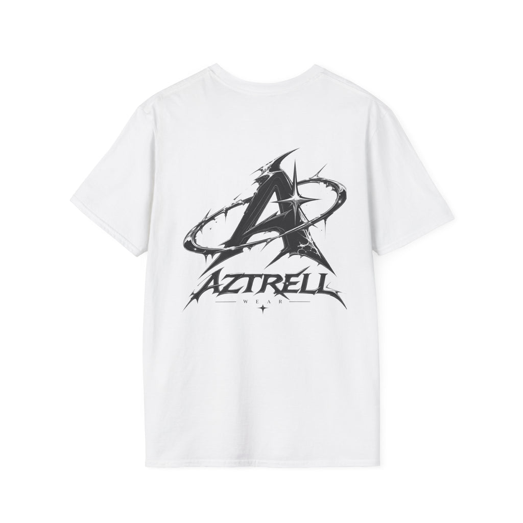 Minimalist 'Aztrell' Logo T-Shirt — Small Chest Emblem Casual Tee