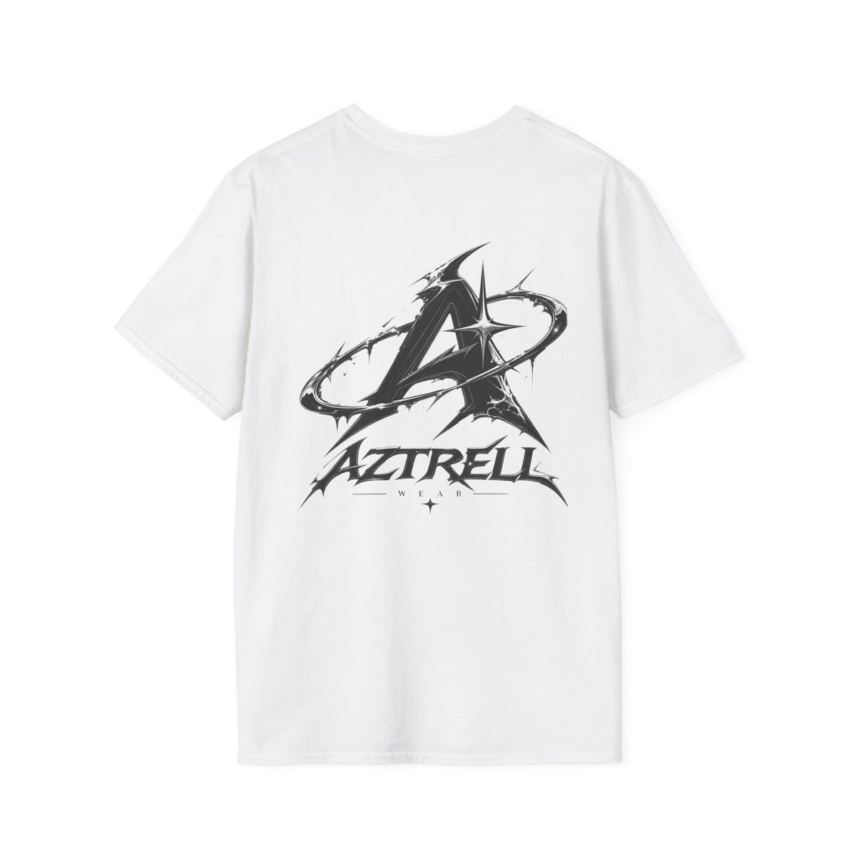 Minimalist 'Aztrell' Logo T-Shirt — Small Chest Emblem Casual Tee