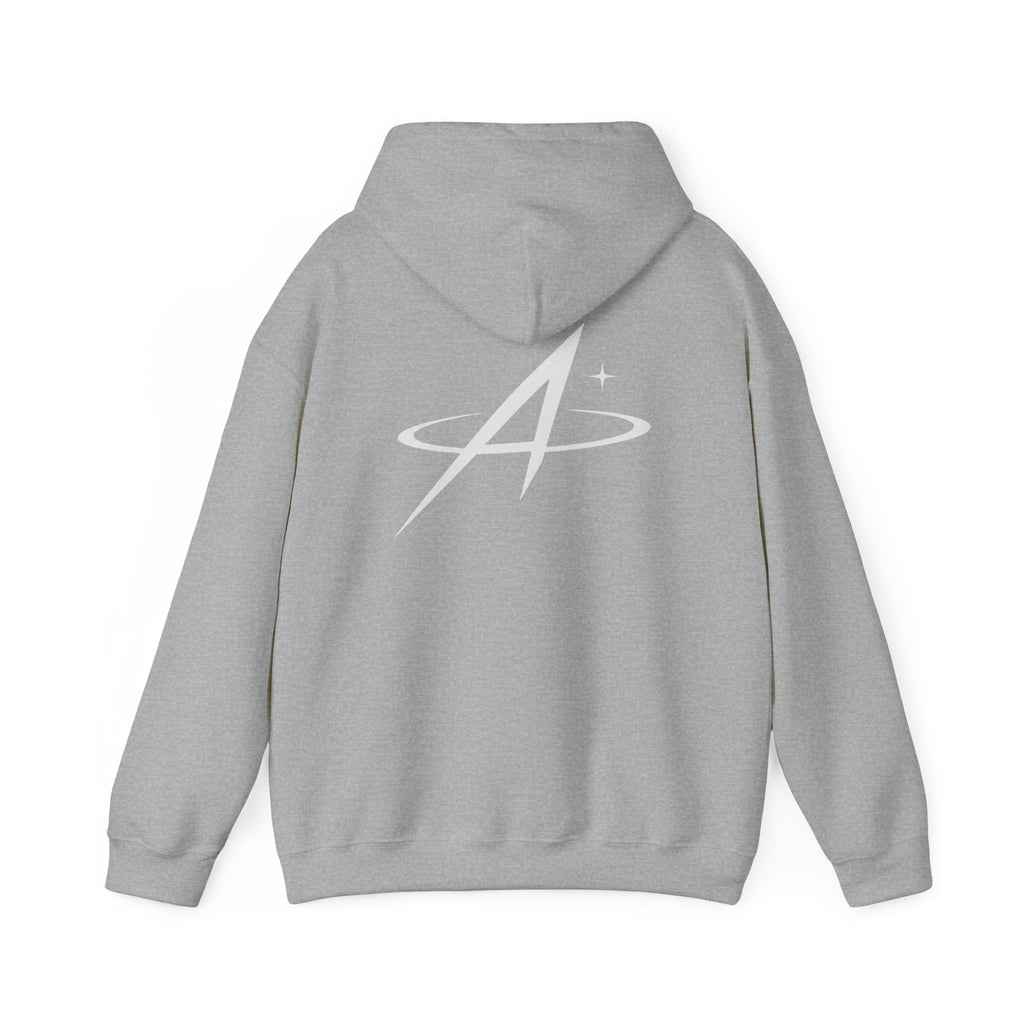 Minimal Orbit Hoodie — Subtle A Graphic Back Logo Pullover