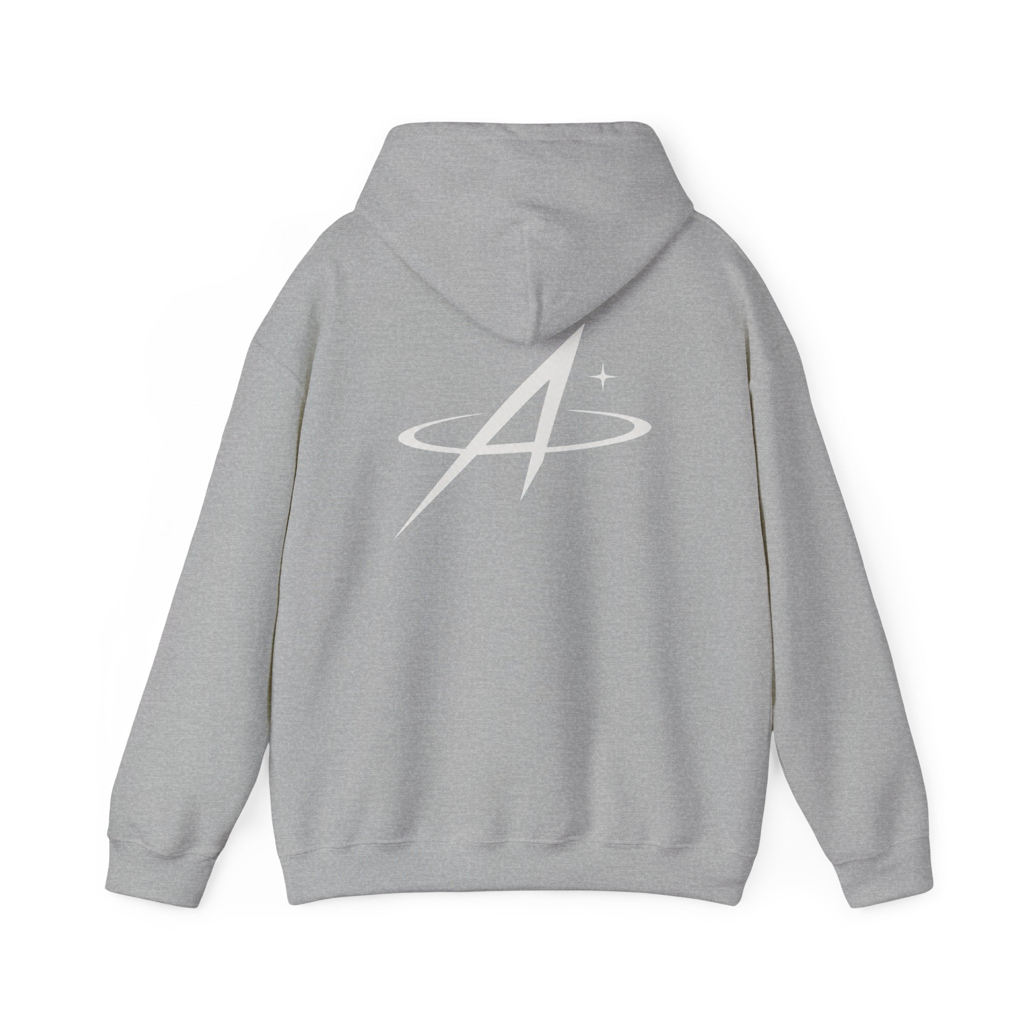 Minimal Orbit Hoodie — Subtle A Graphic Back Logo Pullover
