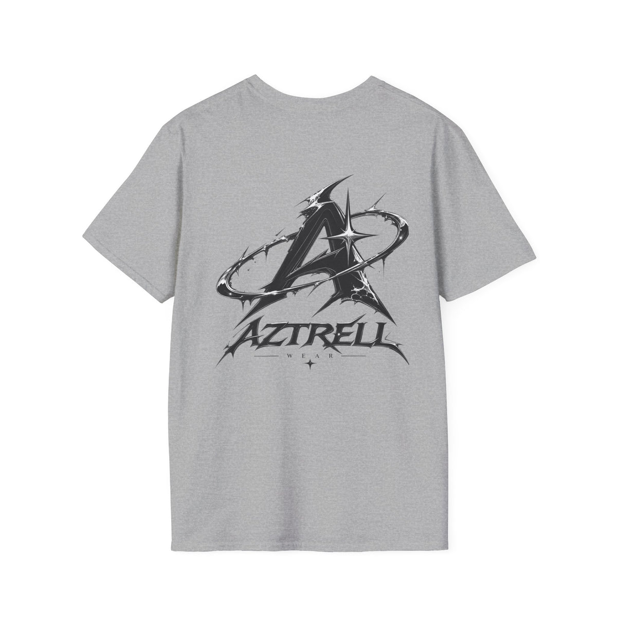 Minimalist 'Aztrell' Logo T-Shirt — Small Chest Emblem Casual Tee