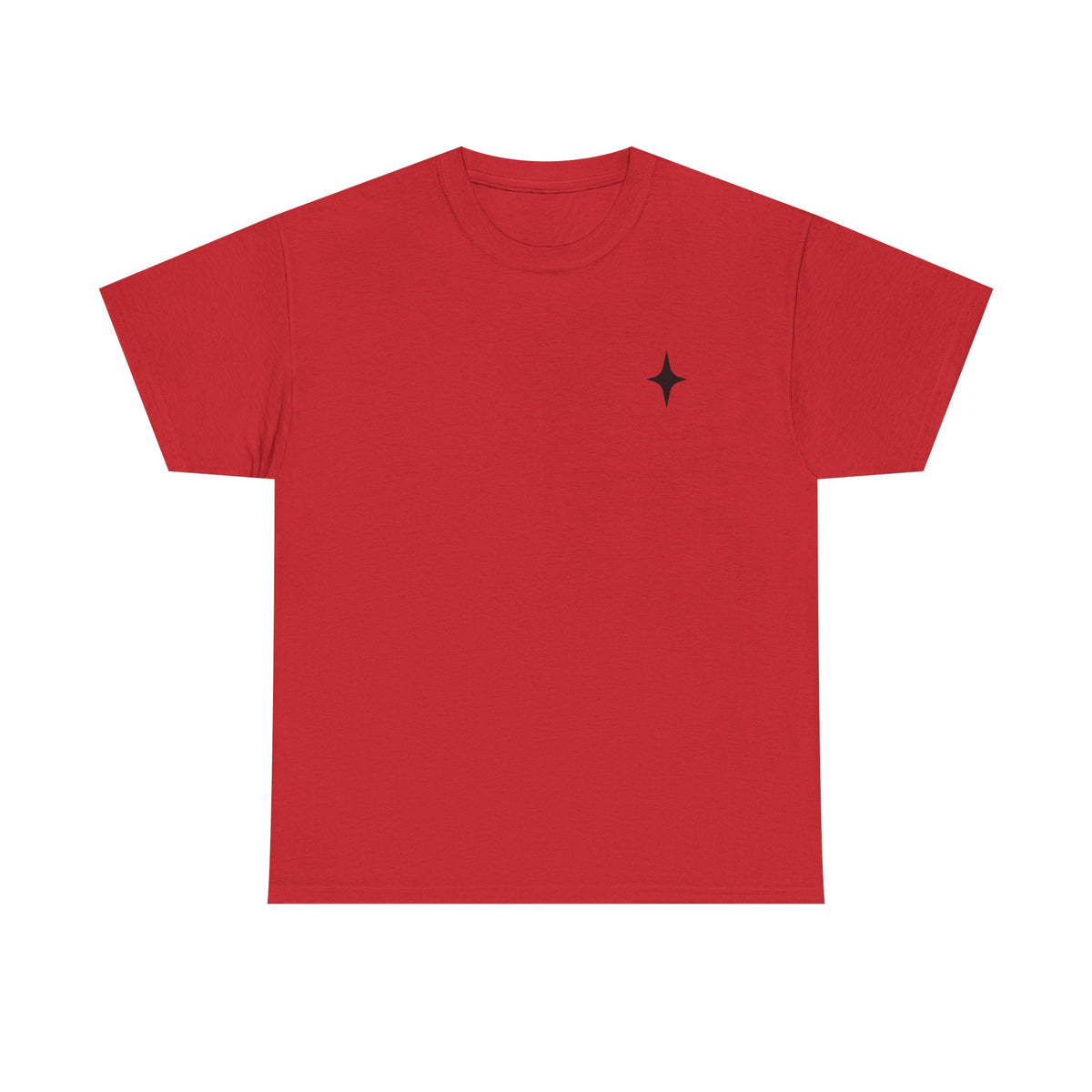 T-Shirt — Minimal Star A Logo Tee with Psalm 27:1 Inspirational Back Print