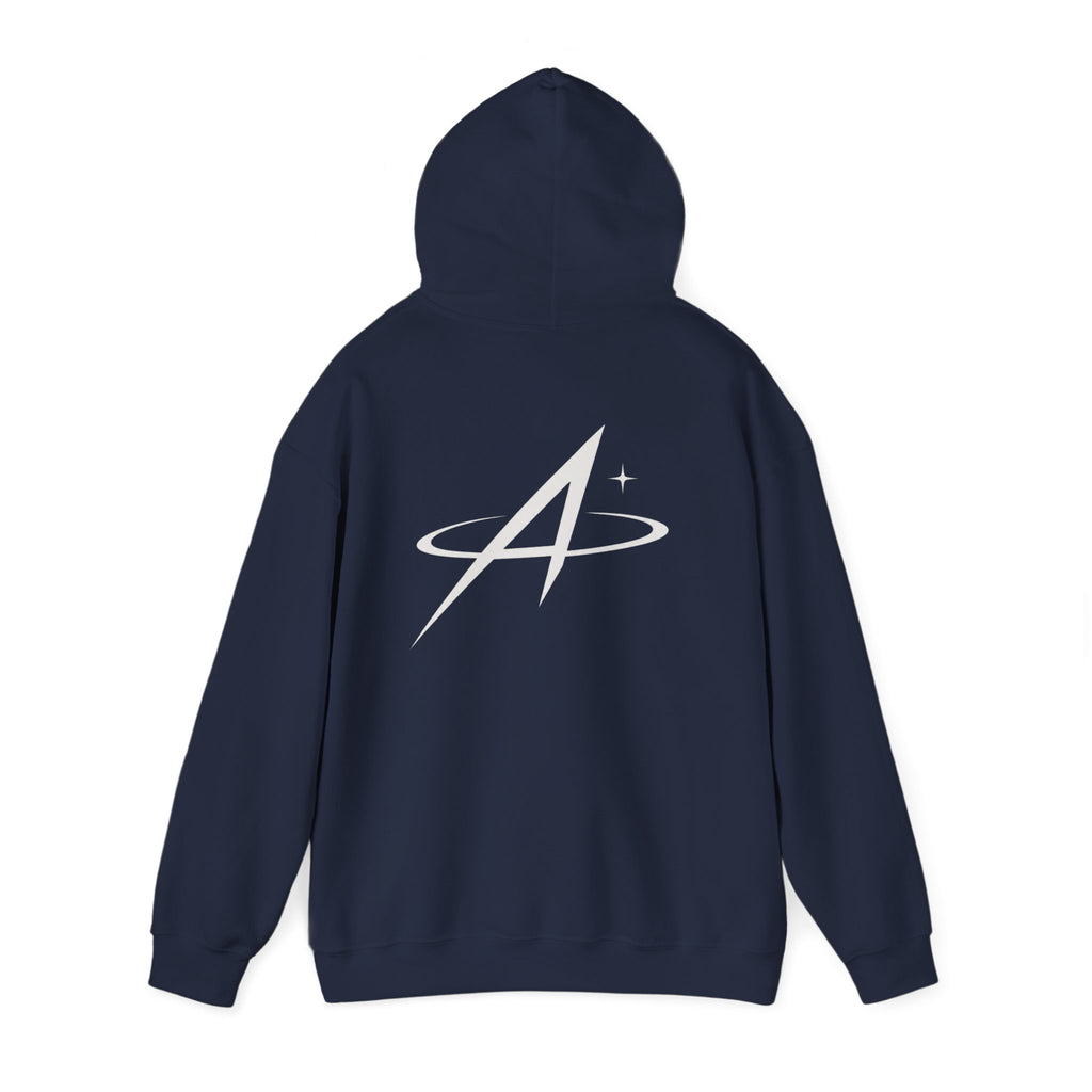 Minimal Orbit Hoodie — Subtle A Graphic Back Logo Pullover