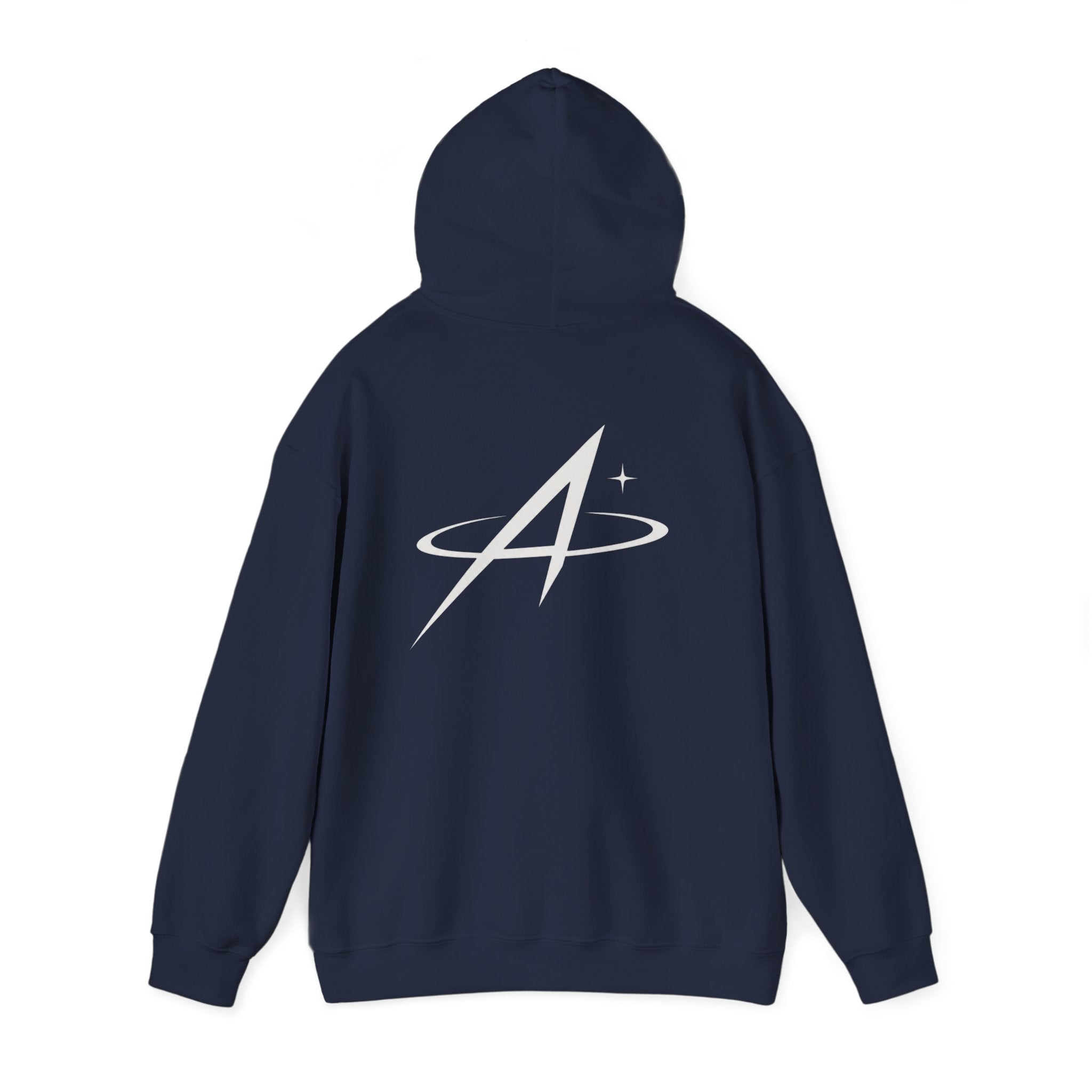 Minimal Orbit Hoodie — Subtle A Graphic Back Logo Pullover