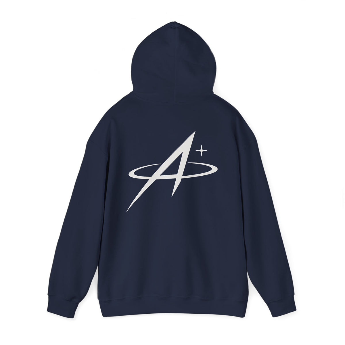 Minimal Orbit Hoodie — Subtle A Graphic Back Logo Pullover