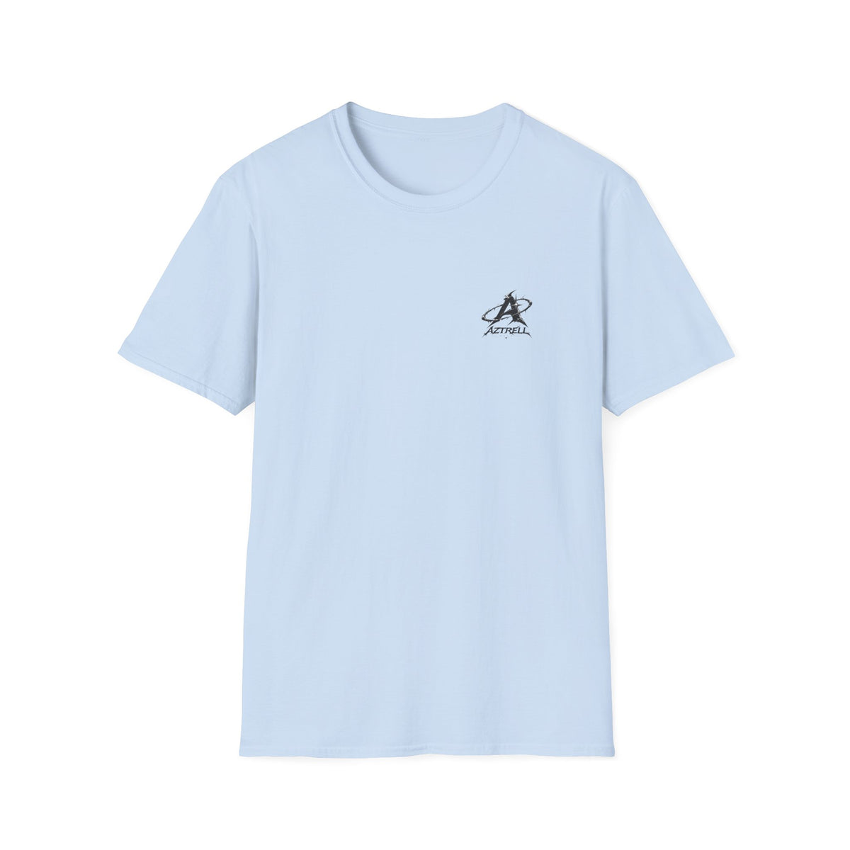 Minimalist 'Aztrell' Logo T-Shirt — Small Chest Emblem Casual Tee
