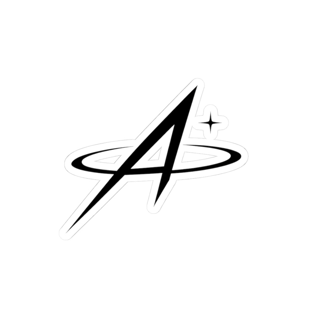 Astral 'A' Logo Kiss-Cut Sticker — Minimal Space Emblem for Laptops & Gear