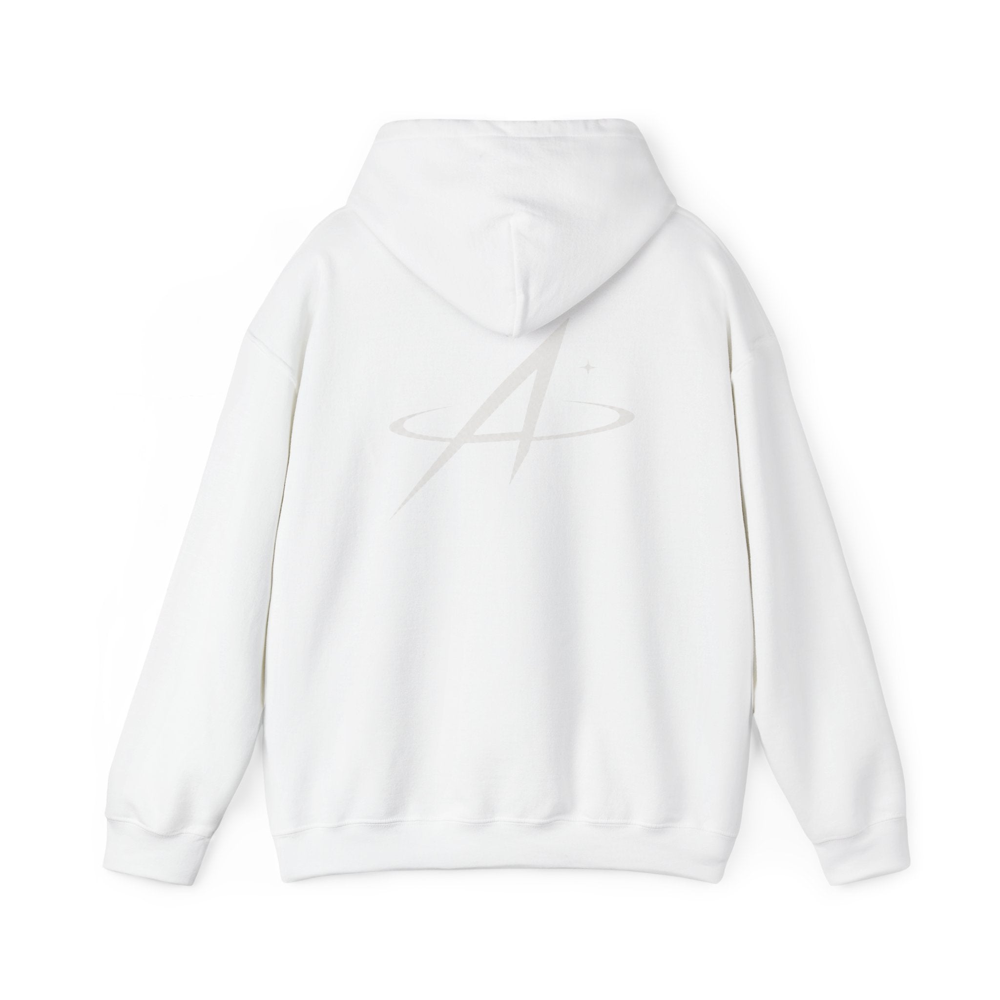 Minimal Orbit Hoodie — Subtle A Graphic Back Logo Pullover